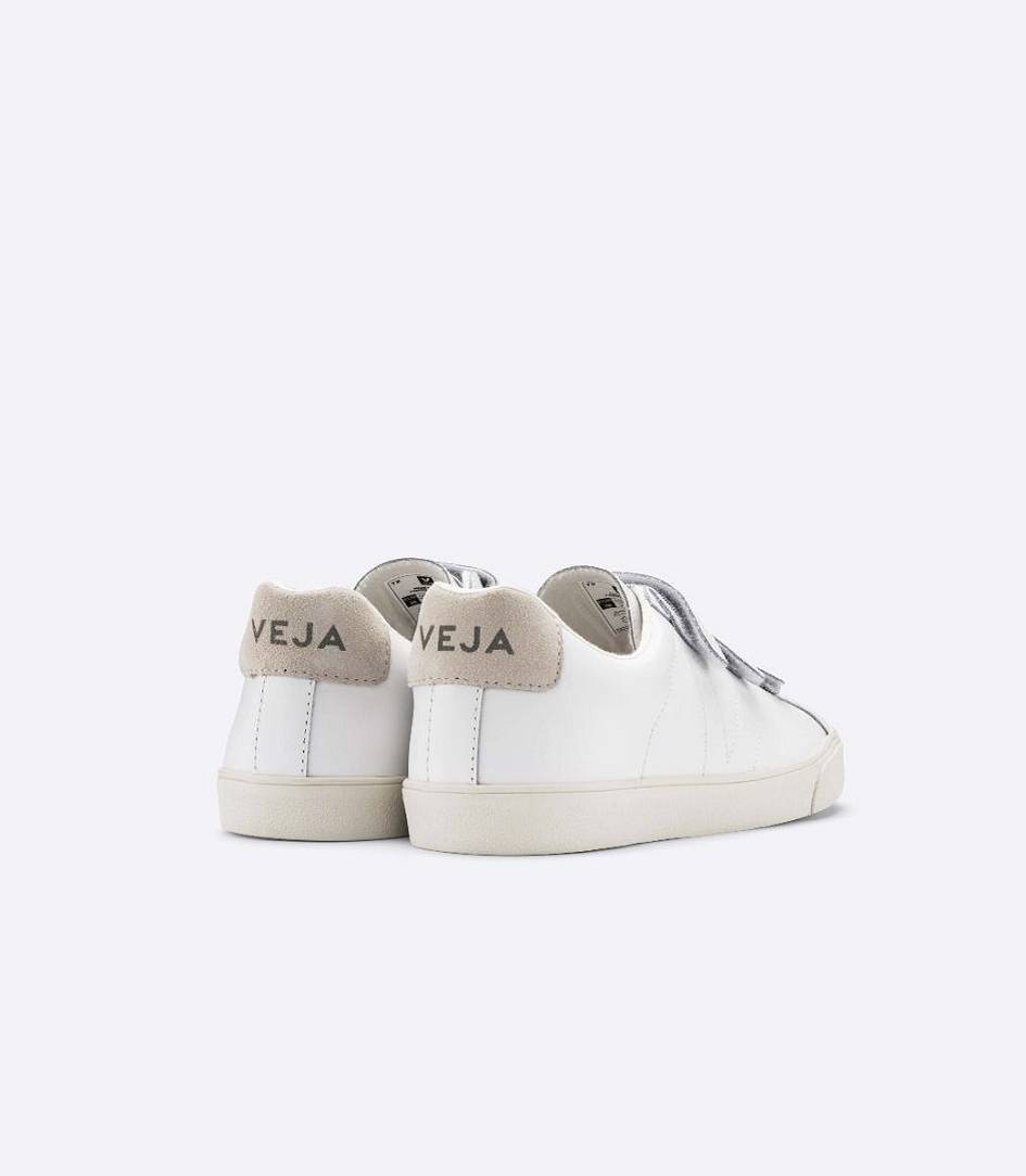 Veja 3-lock Leather Men's Trainers White | MKR957483