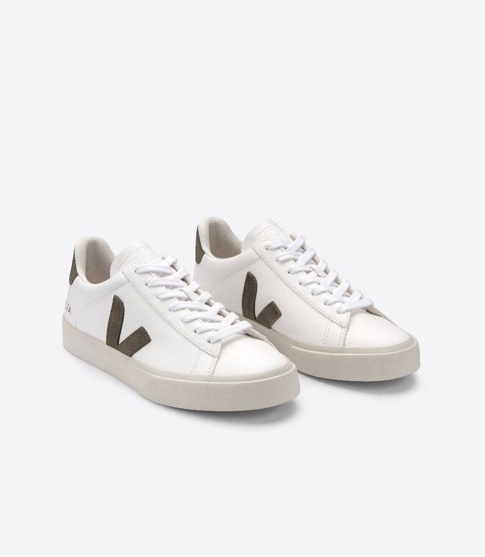 Veja Campo Chromefree Men's Sneakers White Kaki | CFX362741