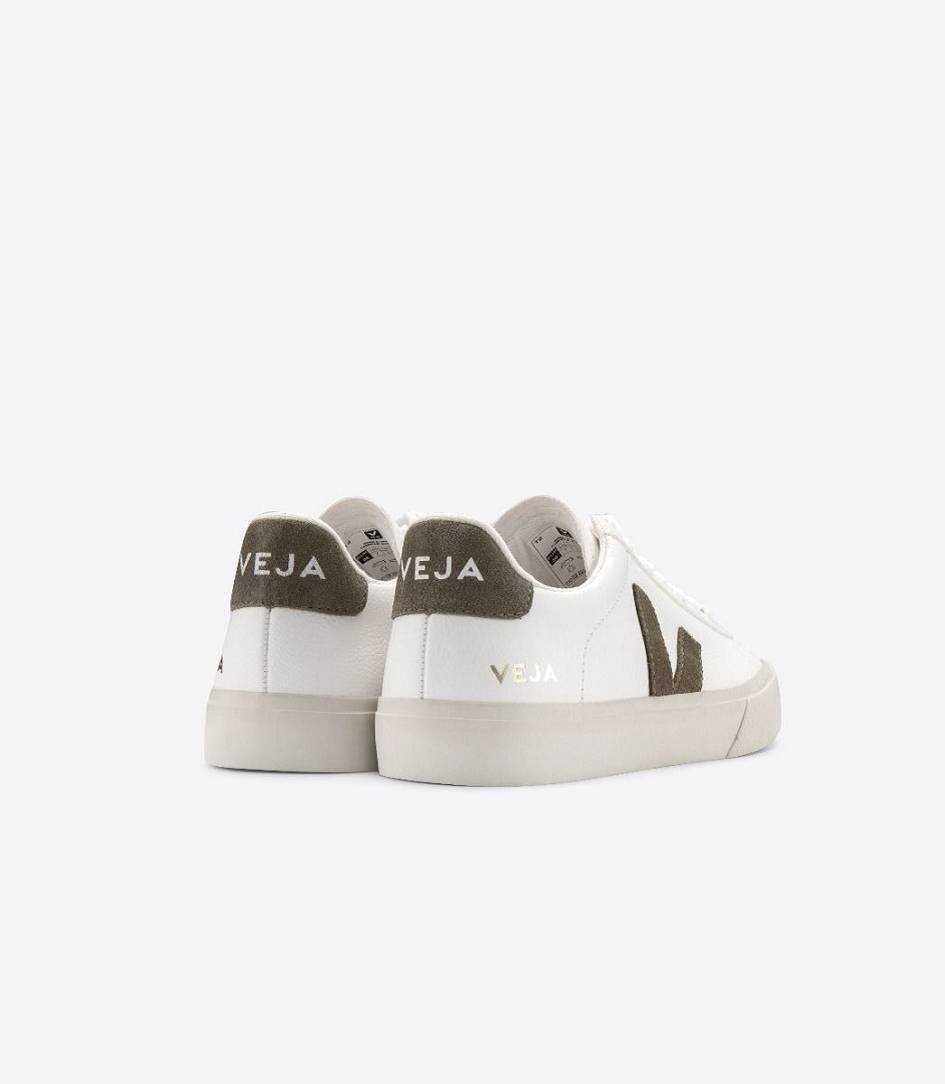 Veja Campo Chromefree Men's Sneakers White Kaki | CFX362741