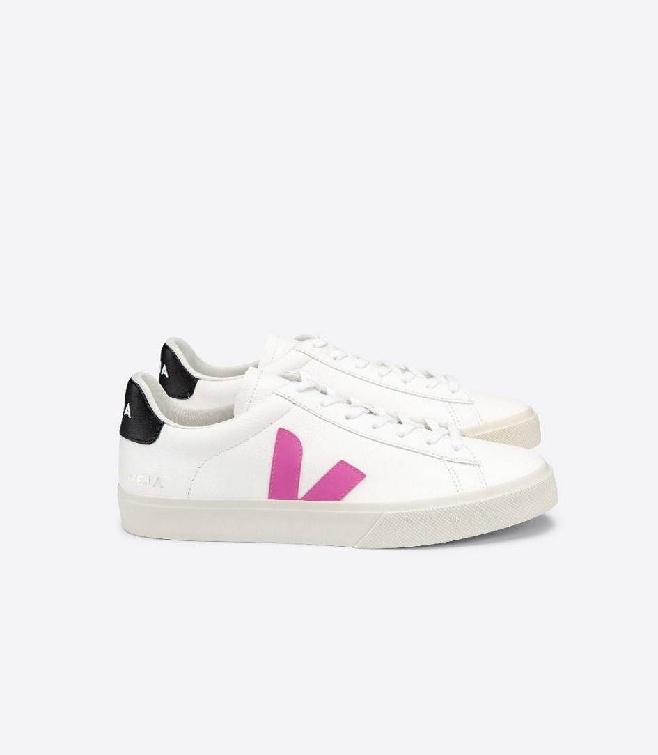 Veja Campo Chromefree Women\'s Sneakers White Ultraviolet Black | PVS309758