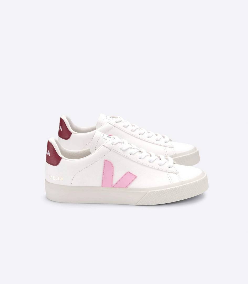 Veja Campo Chromefree Women\'s Sneakers White Guimauve Marsala | QIV201694