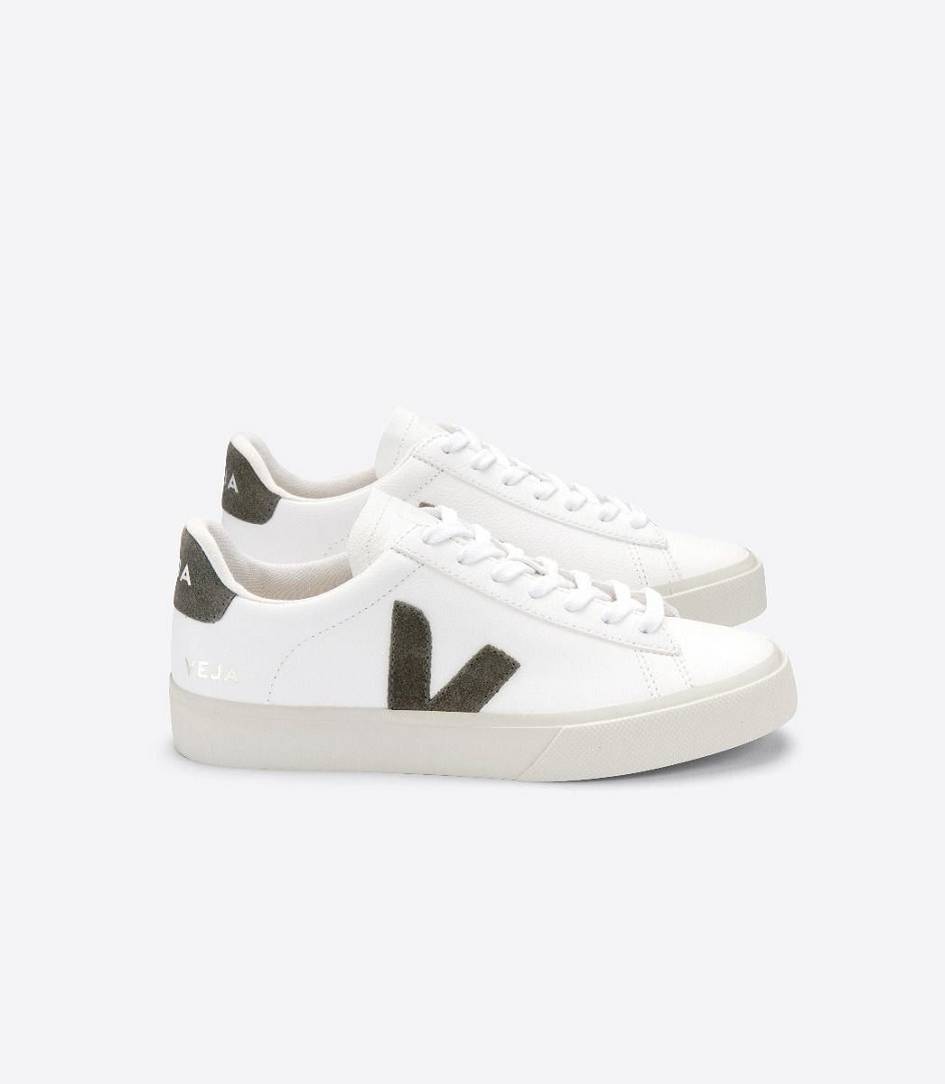 Veja Campo Chromefree Women\'s Sneakers White Kaki | VPU906175