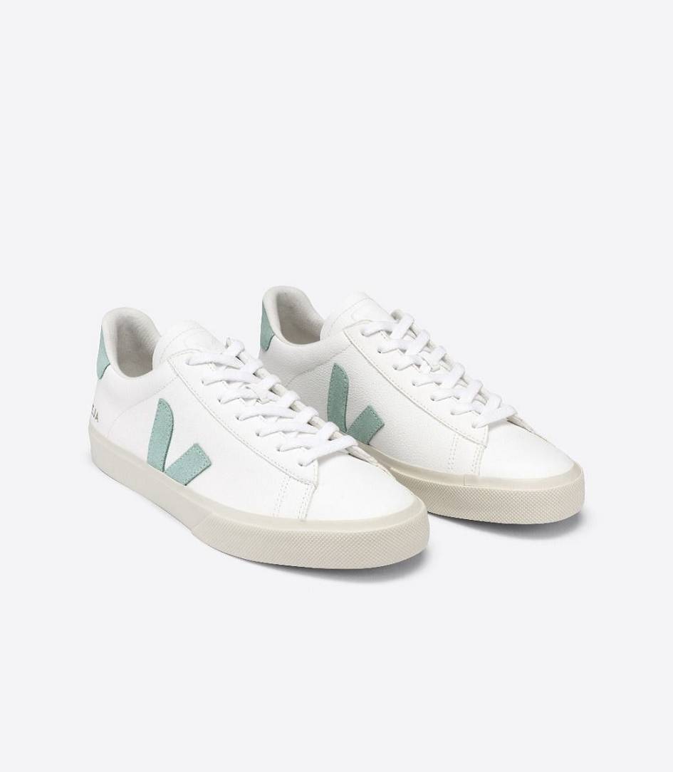 Veja Campo Chromefree Women's Trainers White Matcha | GIN571086