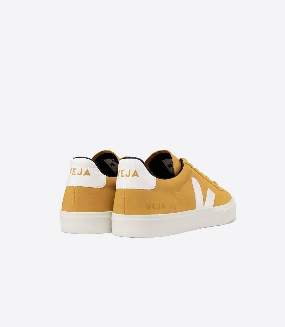 Veja Campo Nubuck Women's Trainers Moutarde White | HLE675219