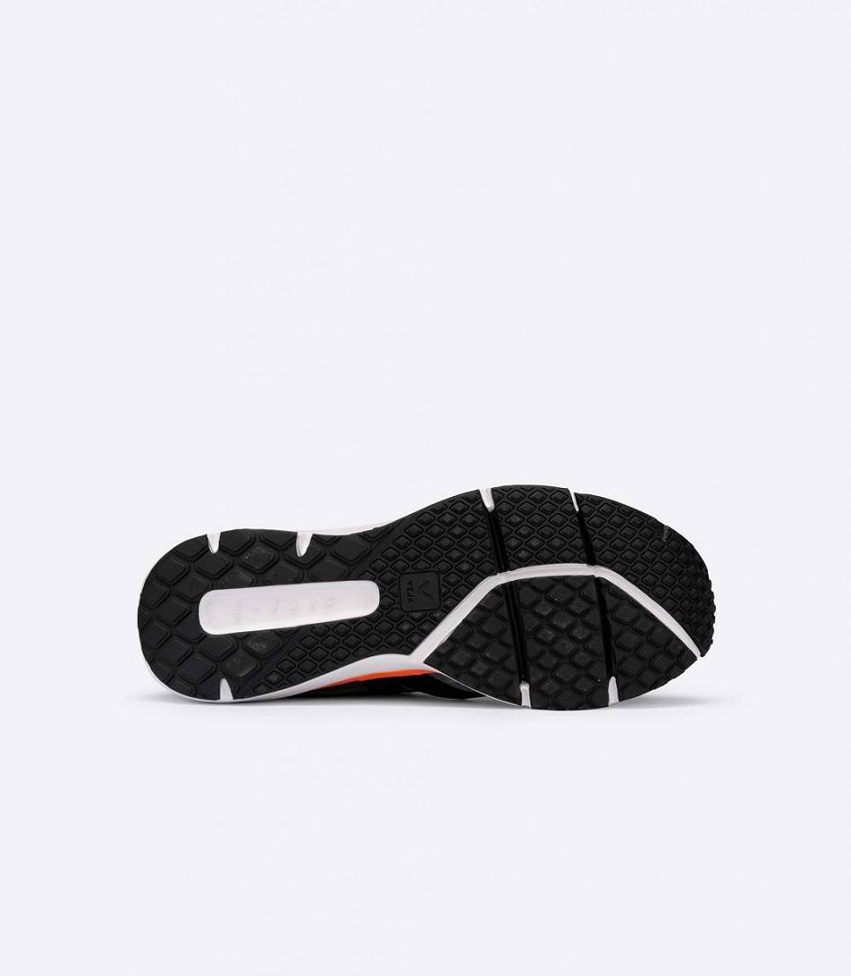 Veja Condor 2 Alveomesh Men's Runners Concrete Black Neon Orange | CBG201354