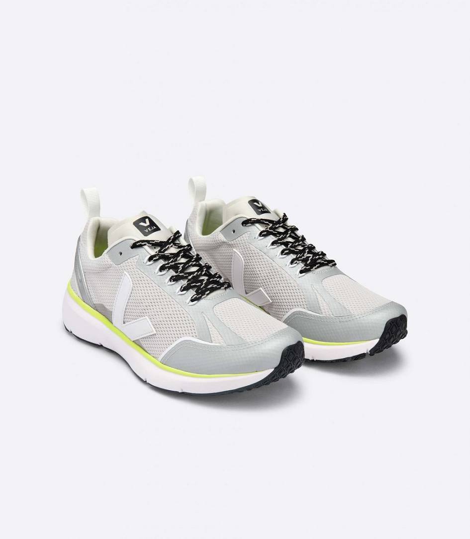 Veja Condor 2 Alveomesh Men's Runners Light Grey Silver | CLV715239