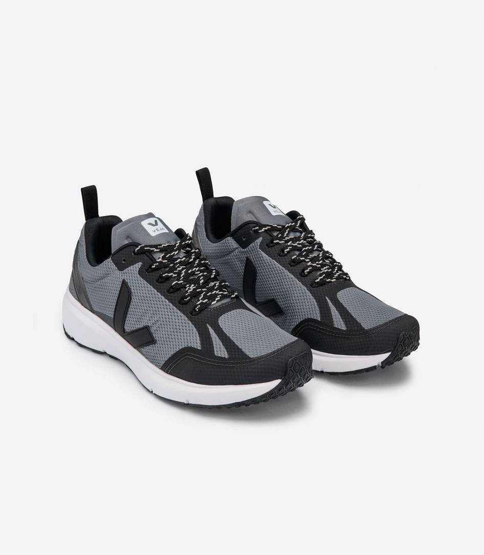 Veja Condor 2 Alveomesh Women's Runners Concrete Black | MJV035129