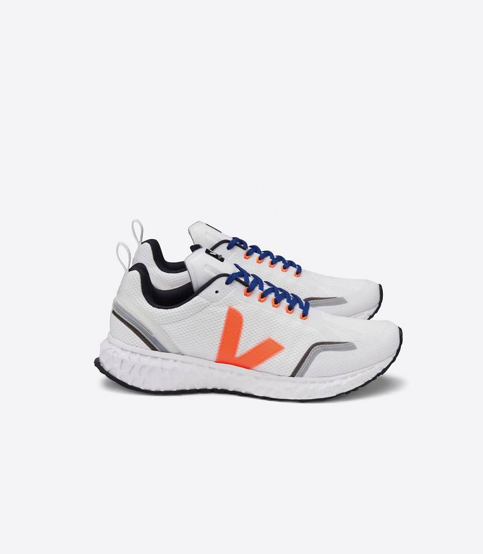 Veja Condor Mesh Women\'s Runners White Orange Fluo | LRV734295