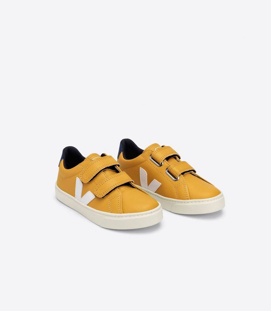 Veja Esplar Chromefree Kids' Sneakers Moutarde White Cobalt | MTO076394