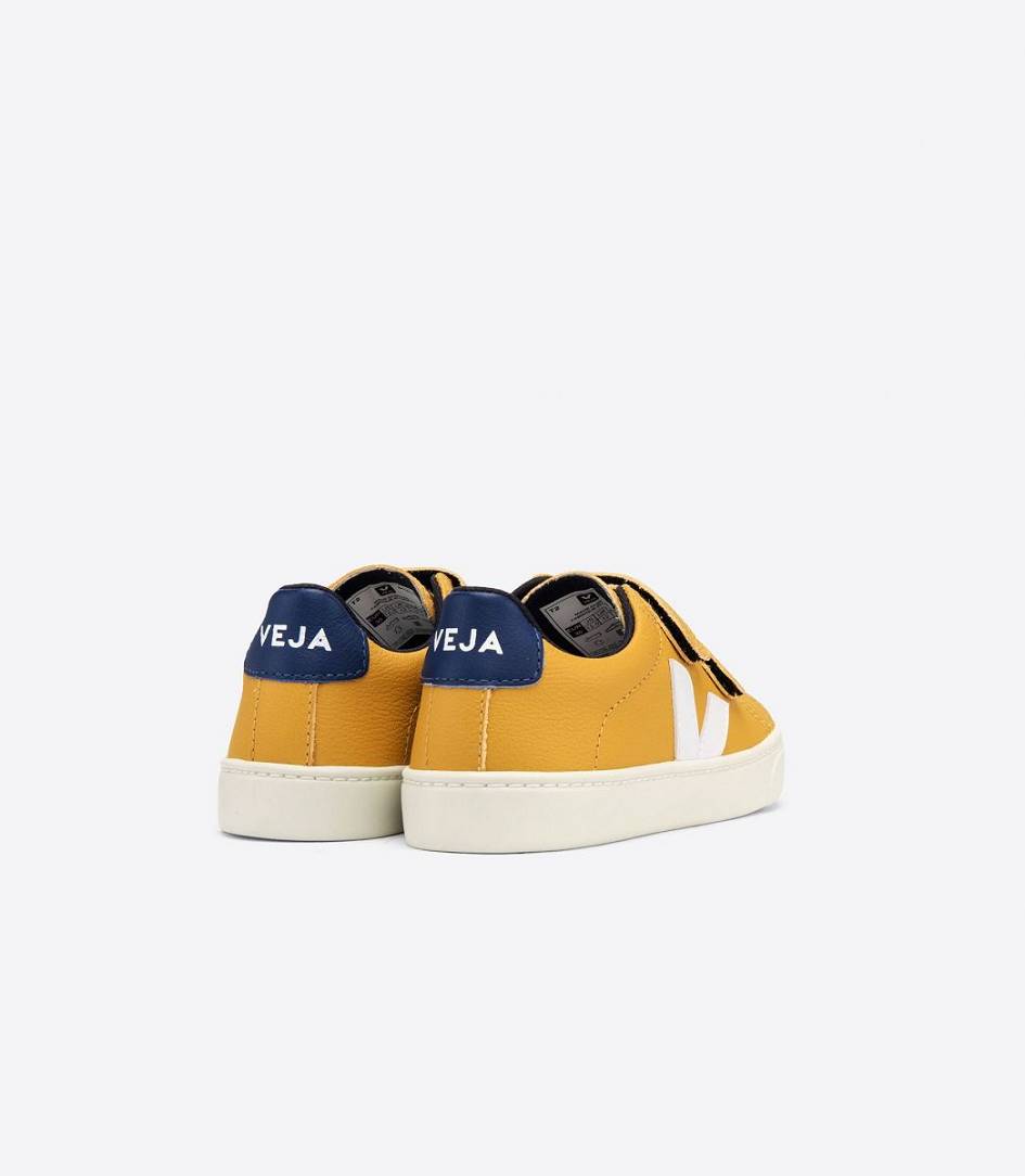 Veja Esplar Chromefree Kids' Sneakers Moutarde White Cobalt | MTO076394