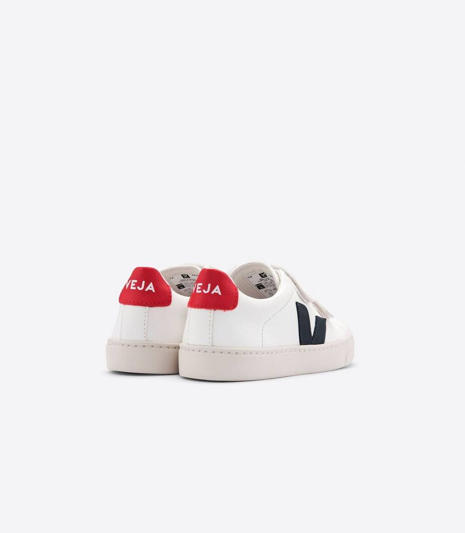 Veja Esplar Chromefree Kids' Sneakers White Nautico Pekin | KVZ196385