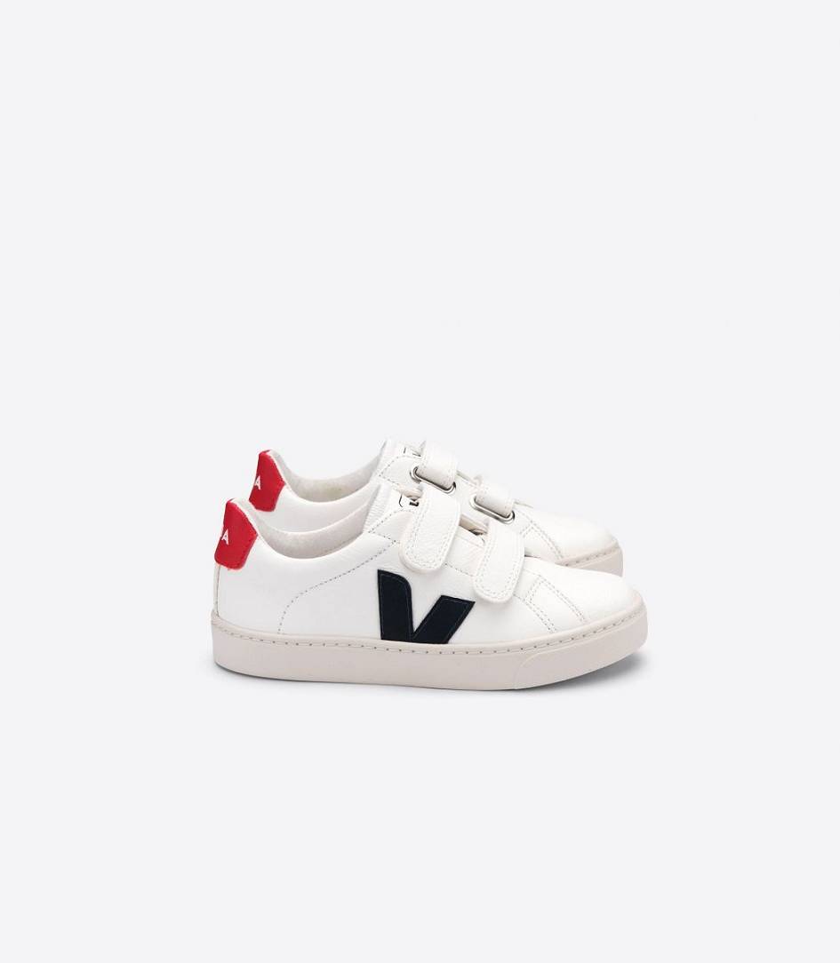 Veja Esplar Chromefree Kids\' Sneakers White Nautico Pekin | KVZ196385