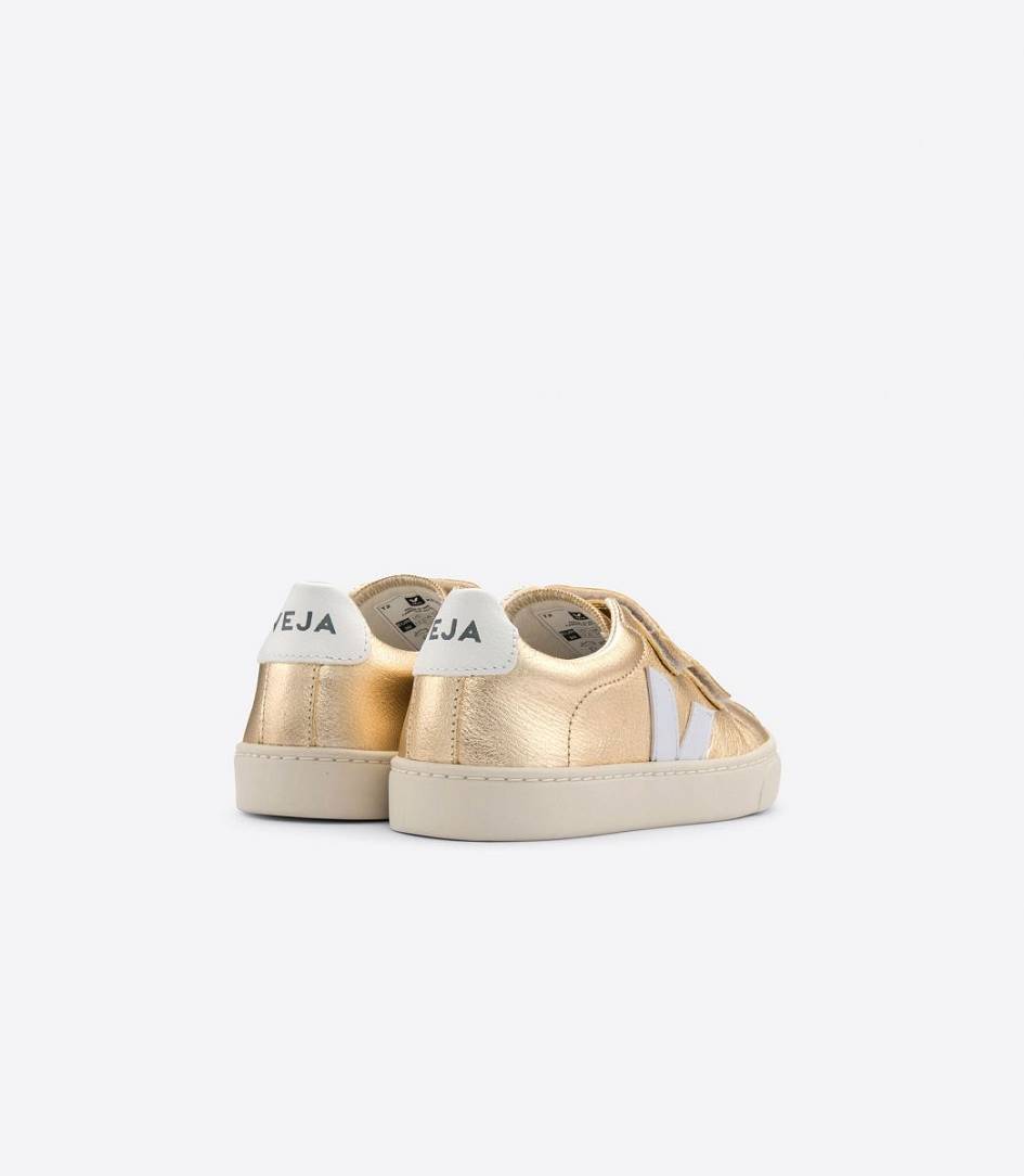 Veja Esplar Chromefree Kids' Trainers Platine White | XDY917480