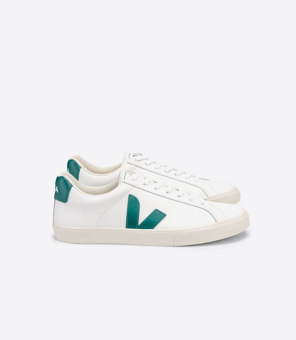 Veja Esplar Leather Men\'s Sneakers White Brittany | QDY257869