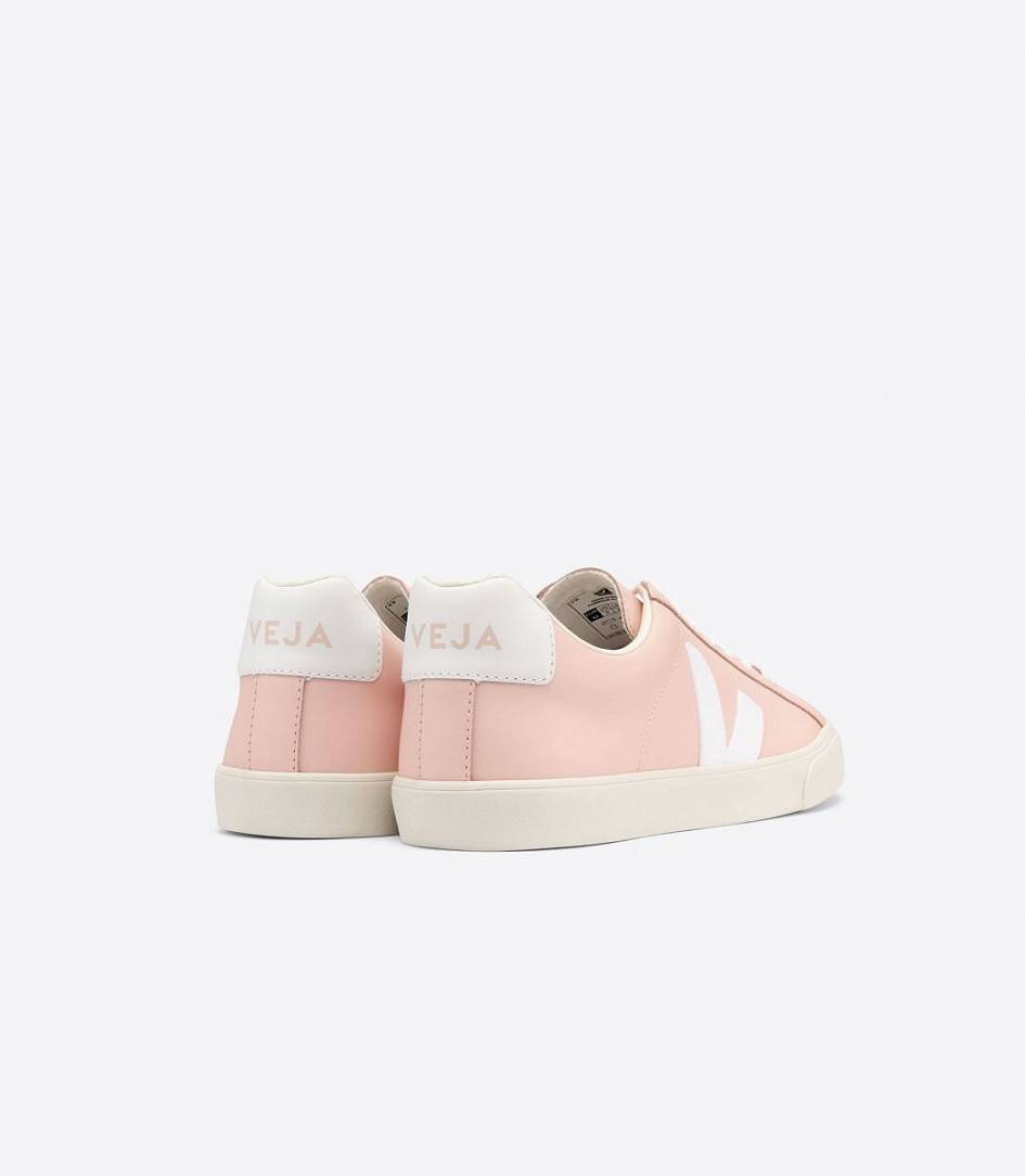 Veja Esplar Leather Women's Sneakers Petale White | RPI269541