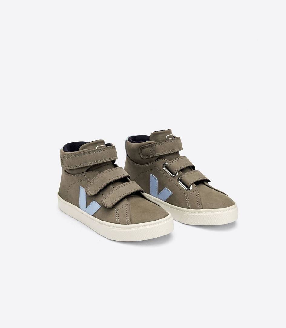 Veja Esplar Mid Nubuck Kids' Sneakers Moonrock Steel | PKF286057