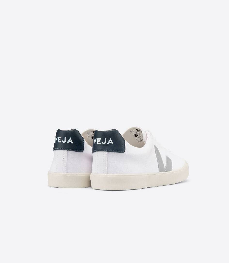 Veja Esplar Se Canvas Women's Sneakers White Oxford-Grey Nautico | ZLF538794