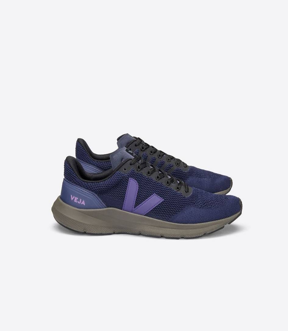 Veja Marlin V-knit Men\'s Runners Nil Purple Kaki-Sole | EOJ852796