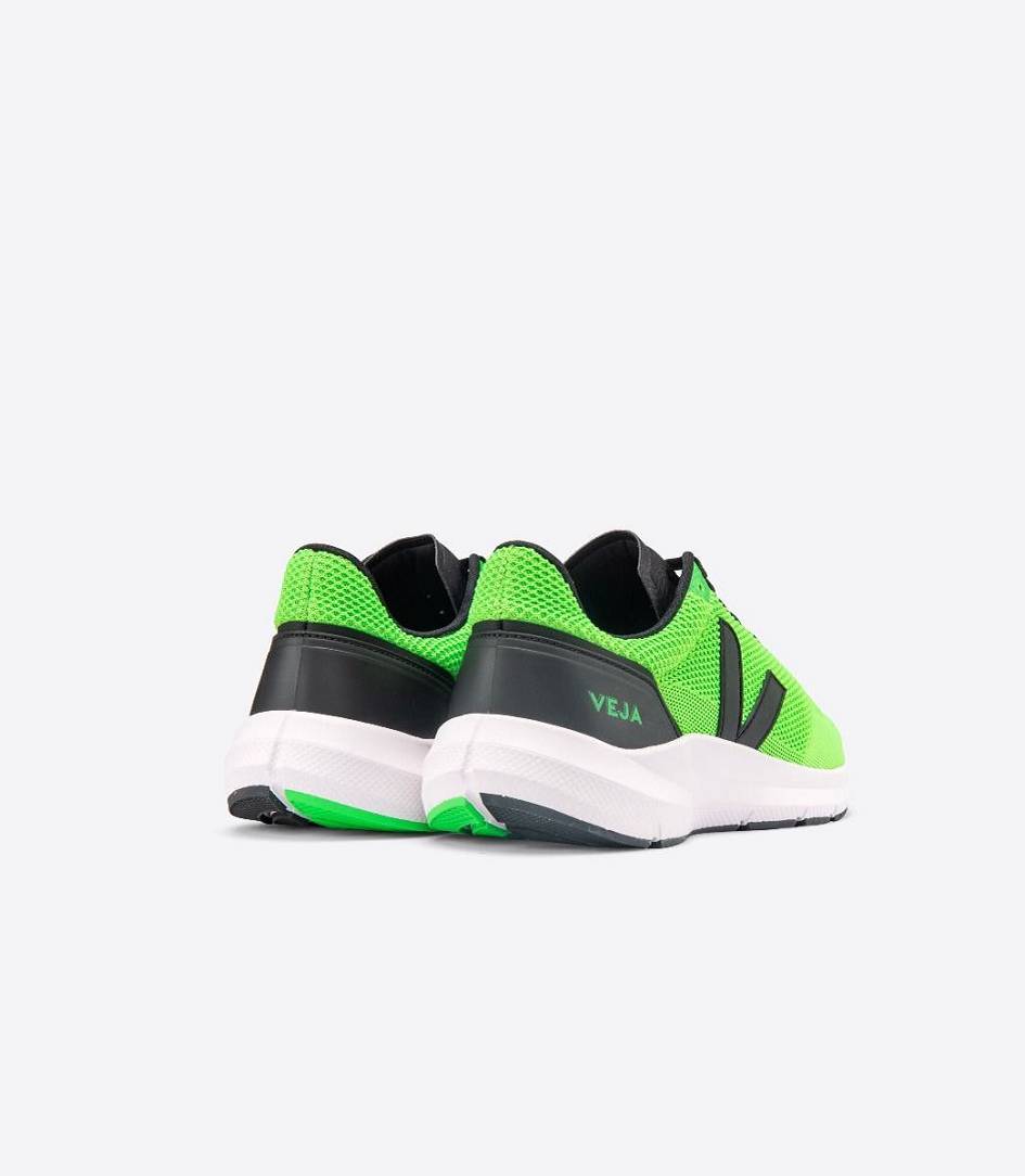 Veja Marlin V-knit Men's Runners Vert-Fluo Black | YVW402795