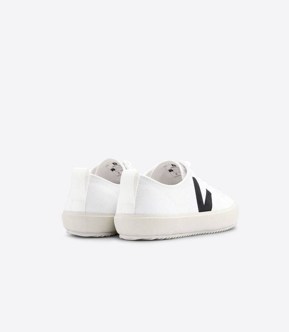 Veja Nova Canvas Men's Sneakers White Black | AHT265834