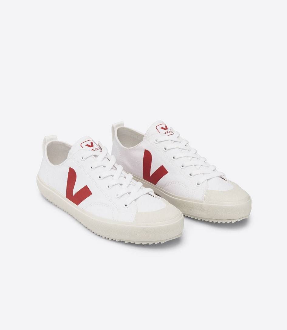 Veja Nova Canvas Men's Trainers White Pekin | YTW920136