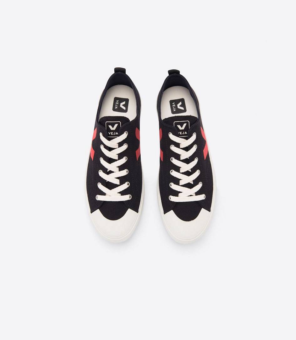 Veja Nova Canvas Women's Sneakers Black Pekin | UBY317905