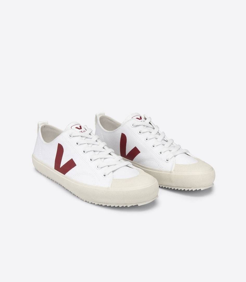 Veja Nova Canvas Women's Sneakers White Marsala | JOA593076