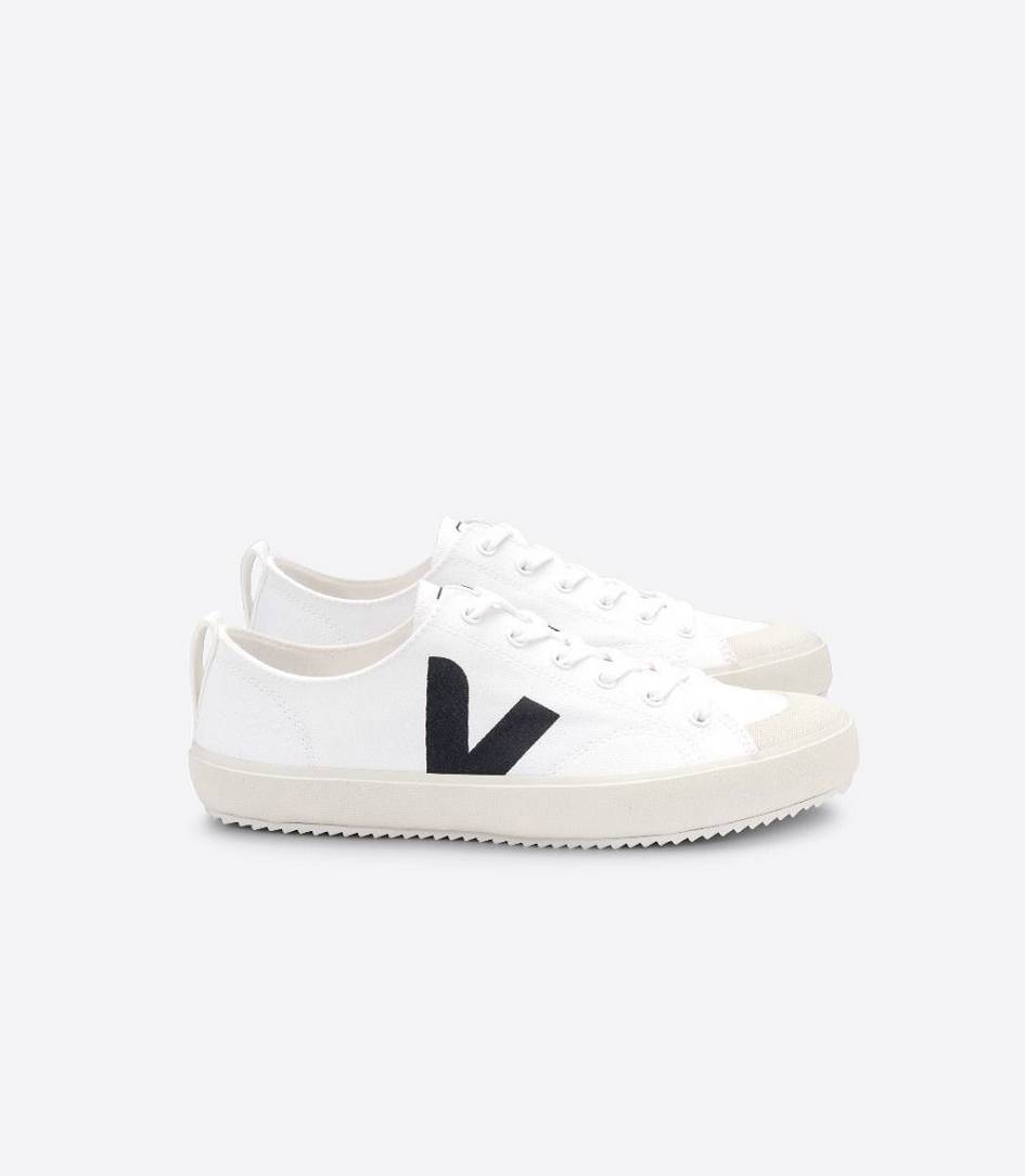 Veja Nova Canvas Women\'s Sneakers White Black | TXU824073