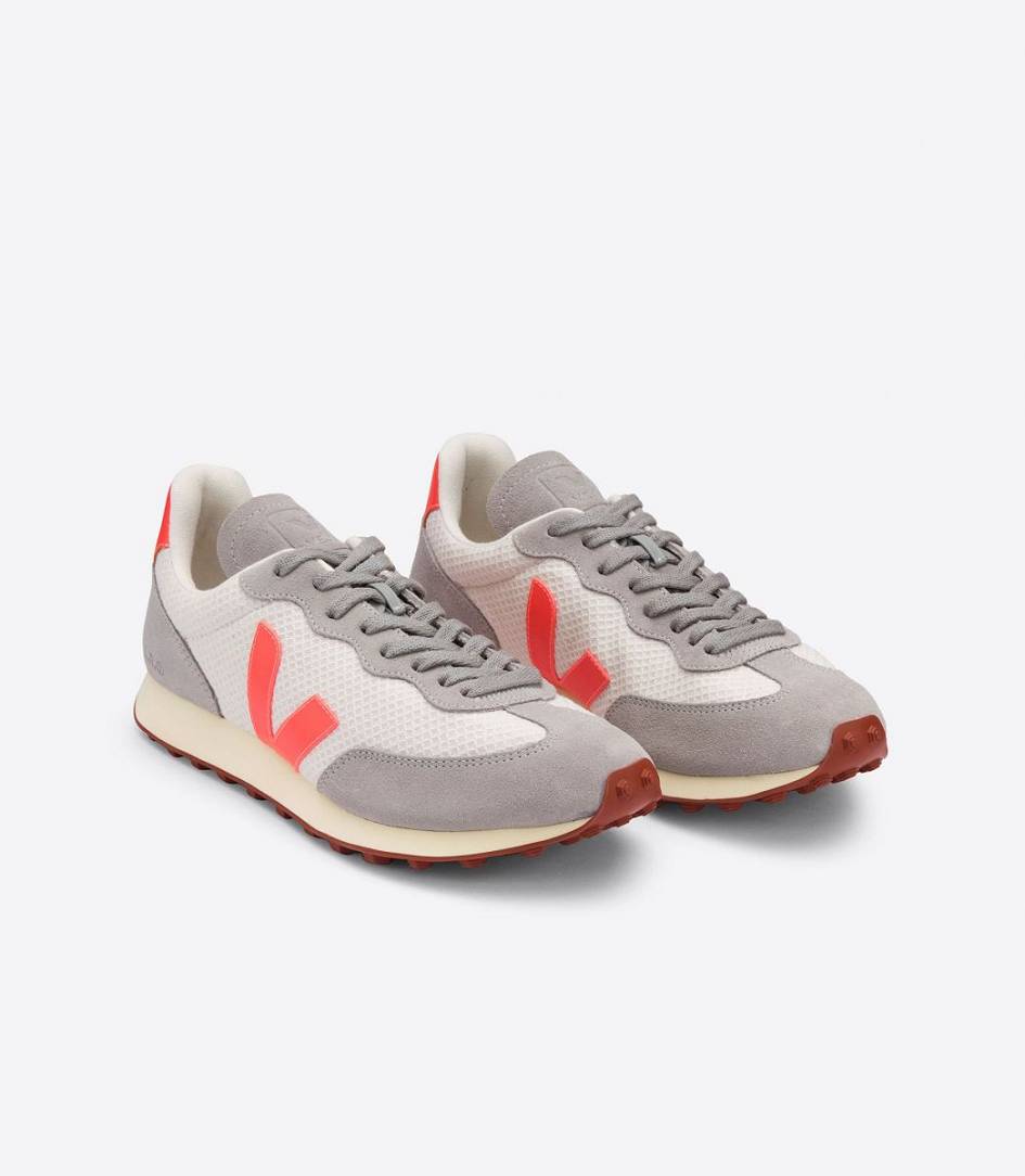 Veja Rio Branco Hexamesh Women's Sneakers Gravel Orange Grey | BZK098427