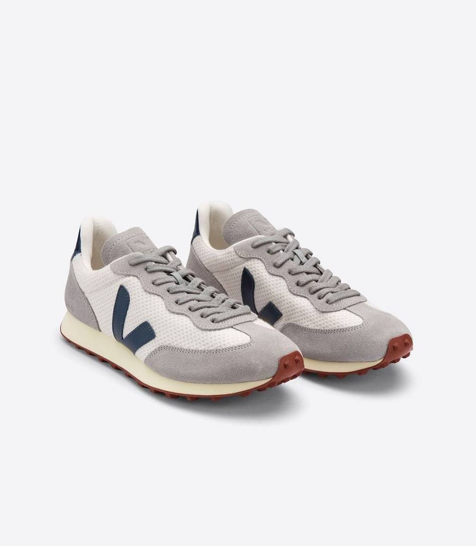 Veja Rio Branco Hexamesh Women's Sneakers Gravel Nautico Oxford-Grey | QMZ572804