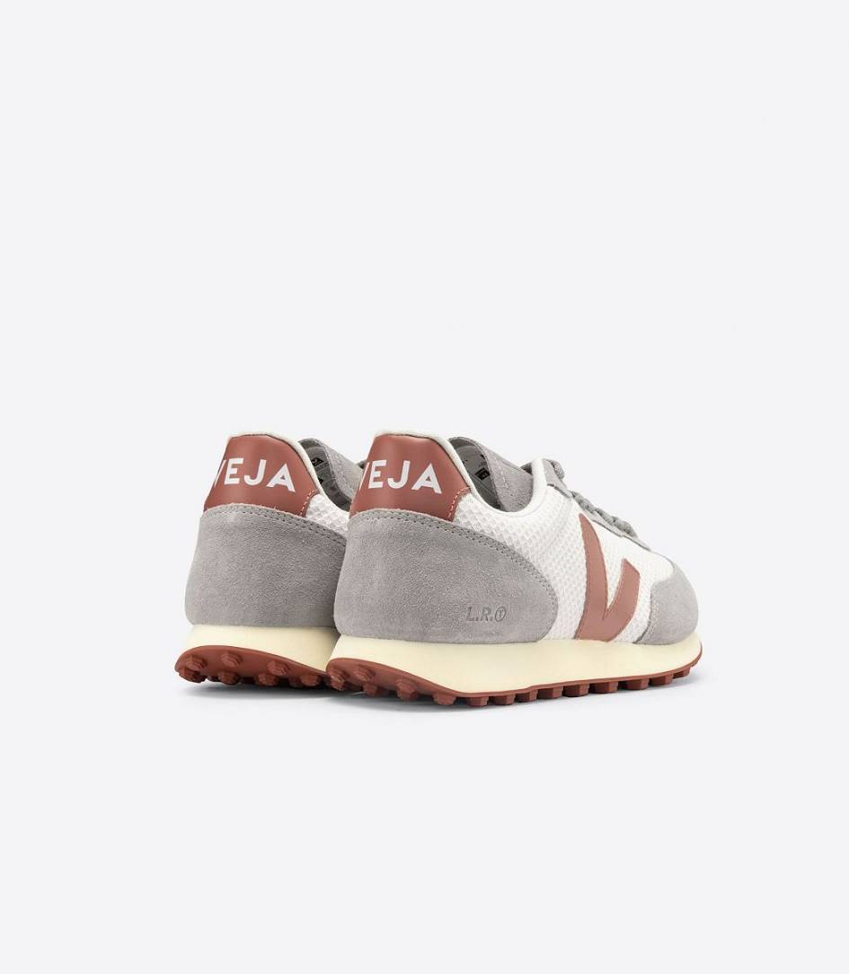 Veja Rio Branco Hexamesh Women's Trainers Gravel Dried-Petal Oxford-Grey | CAU823496