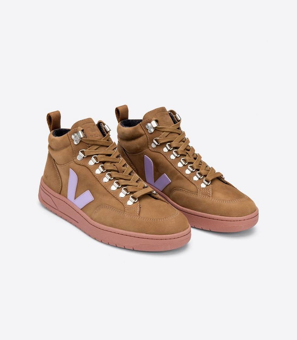 Veja Roraima Nubuck Women's Trainers Brown Lavande | GAO871039