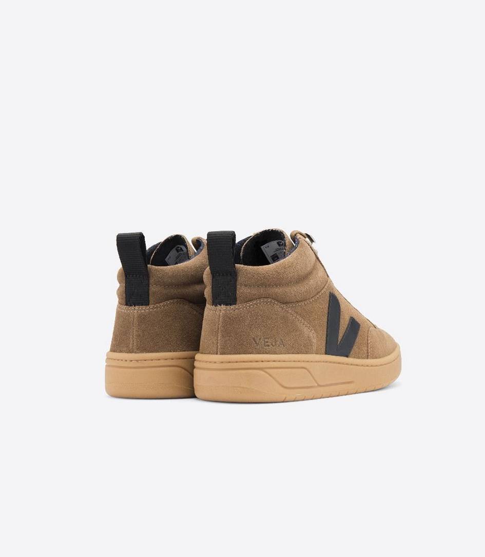 Veja Roraima Suede Men's Sneakers Brown Black Natural Sole | CSR271604