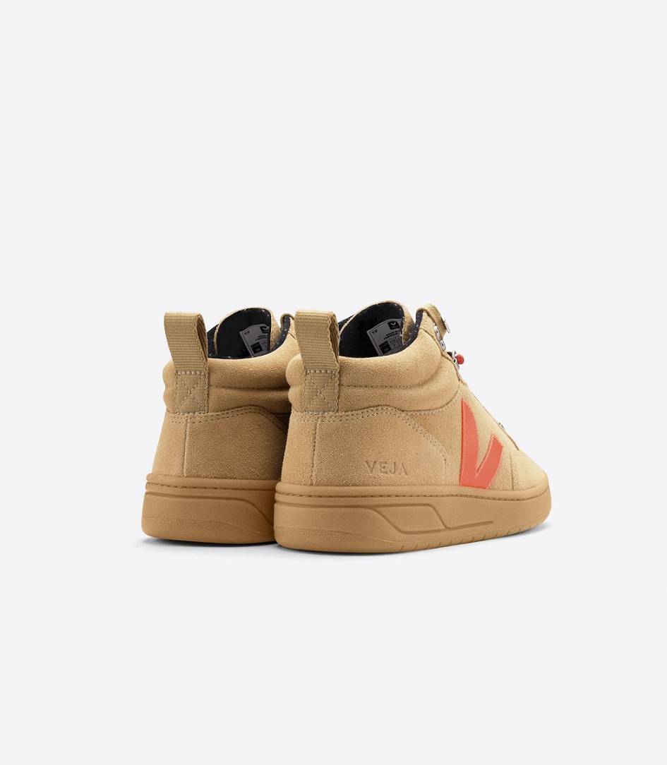 Veja Roraima Suede Men's Trainers Desert Orange Gum Sole | VAM321890