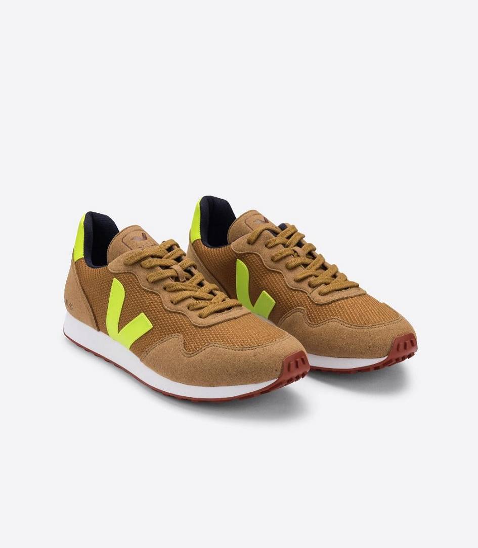 Veja Sdu B-mesh Men's Trainers Tent Jaune Fluo | PNO205361