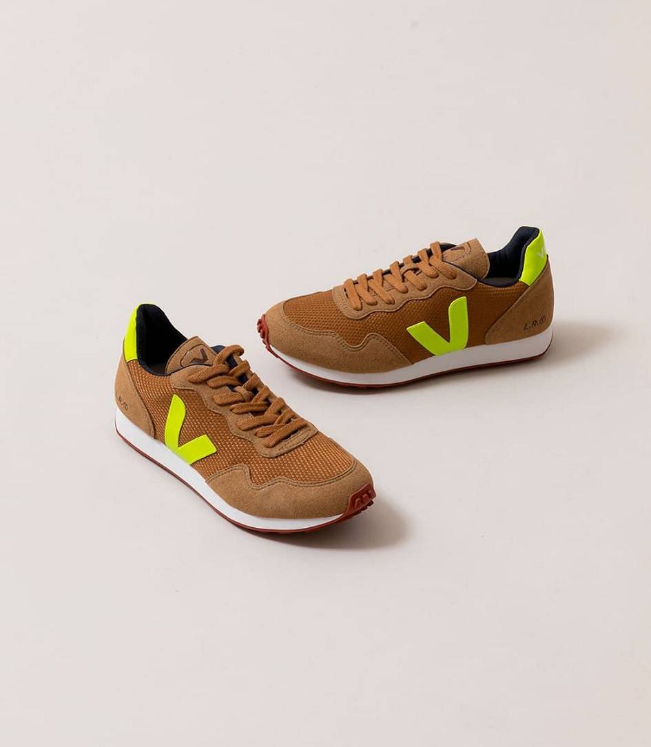 Veja Sdu B-mesh Men's Trainers Tent Jaune Fluo | PNO205361