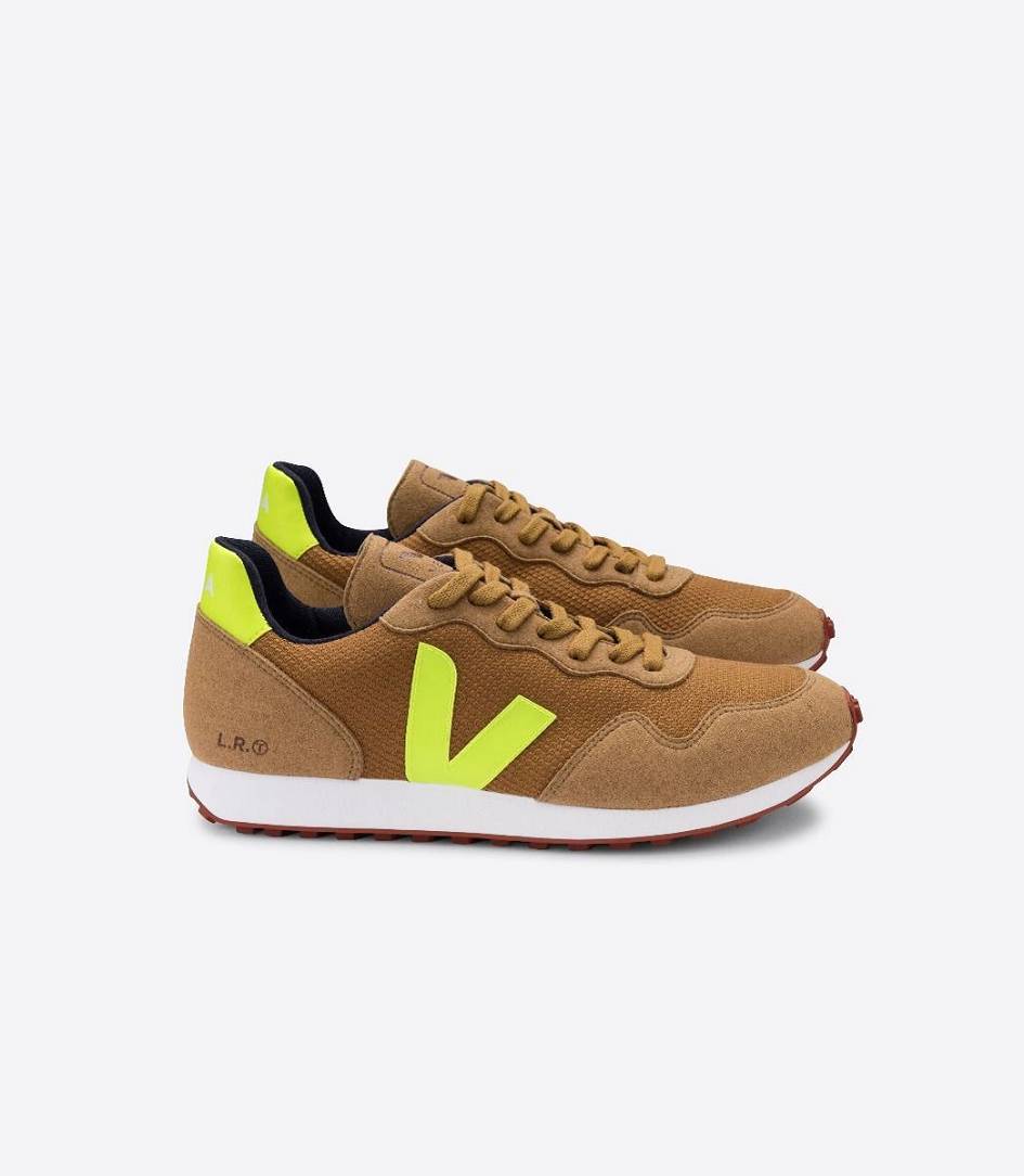 Veja Sdu B-mesh Men\'s Trainers Tent Jaune Fluo | PNO205361