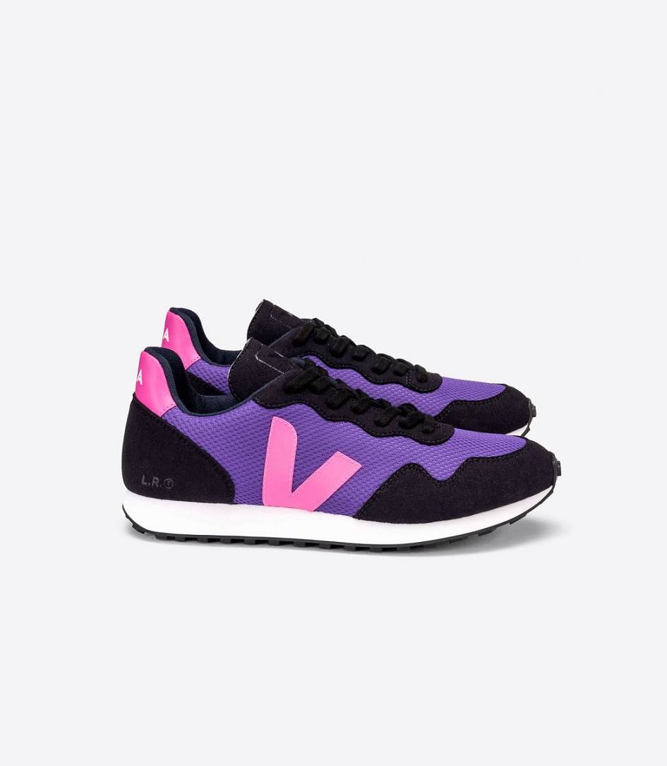 Veja Sdu Rec Alveomesh Women\'s Trainers Purple Sari Black | GKA573182