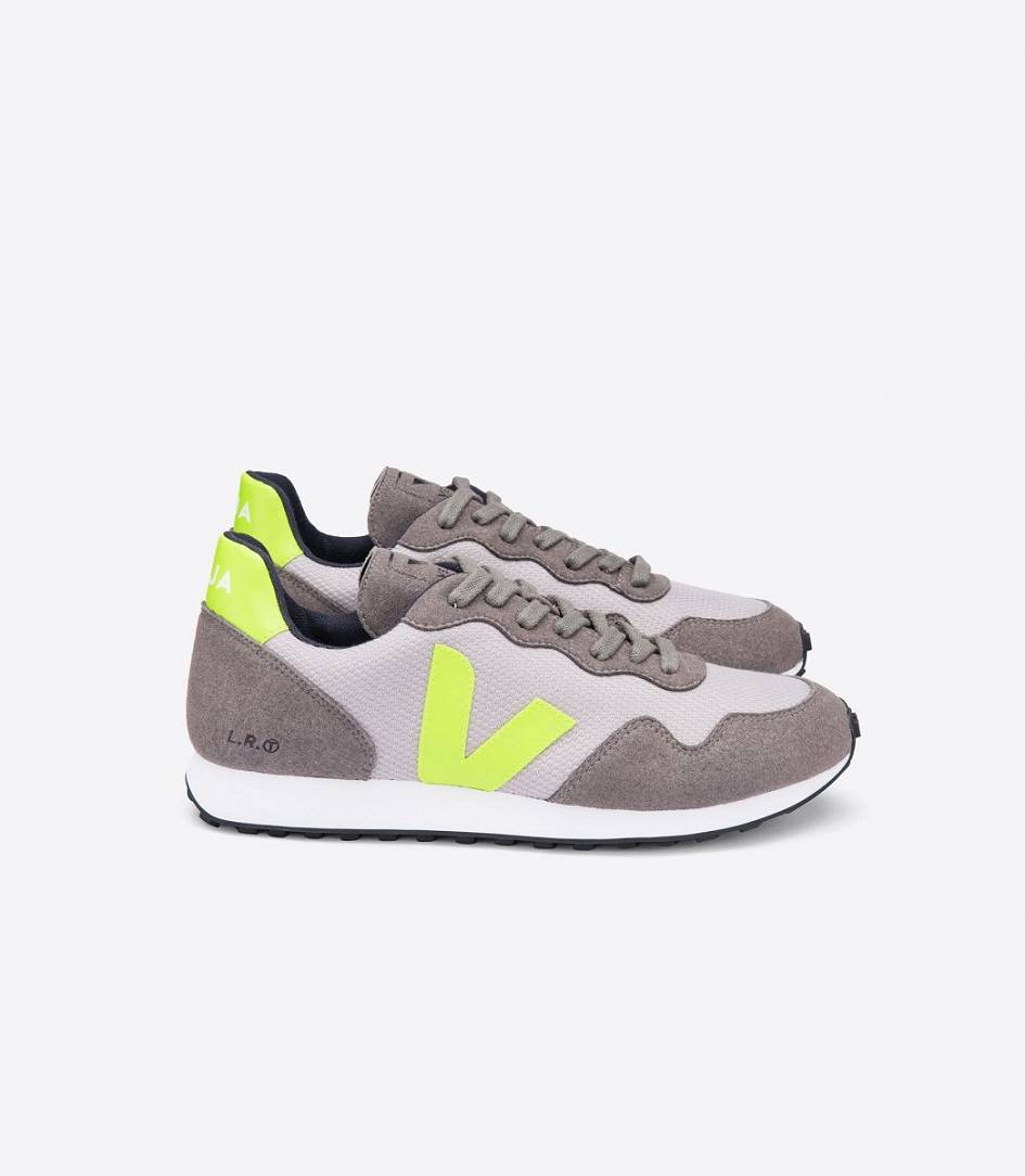 Veja Sdu Rec B-mesh Women\'s Trainers Silver Jaune Fluo | KAX084973