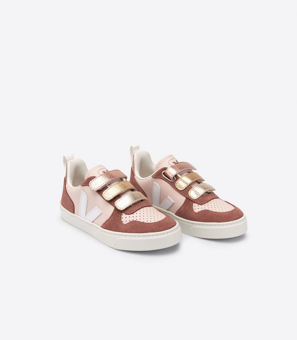 Veja V-10 Chromefree Kids' Sneakers Petale Multico | JYG302851