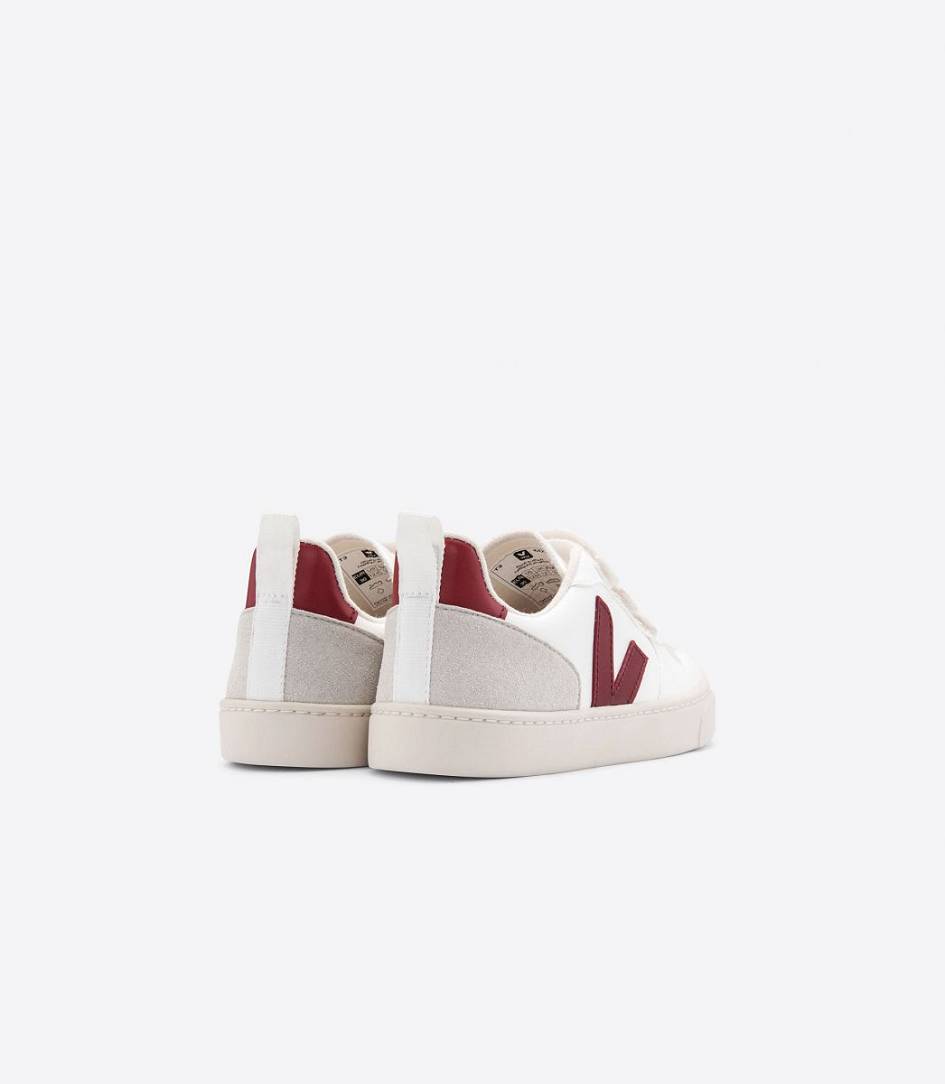 Veja V-10 Cwl Kids' Sneakers White Marsala | BJZ036795