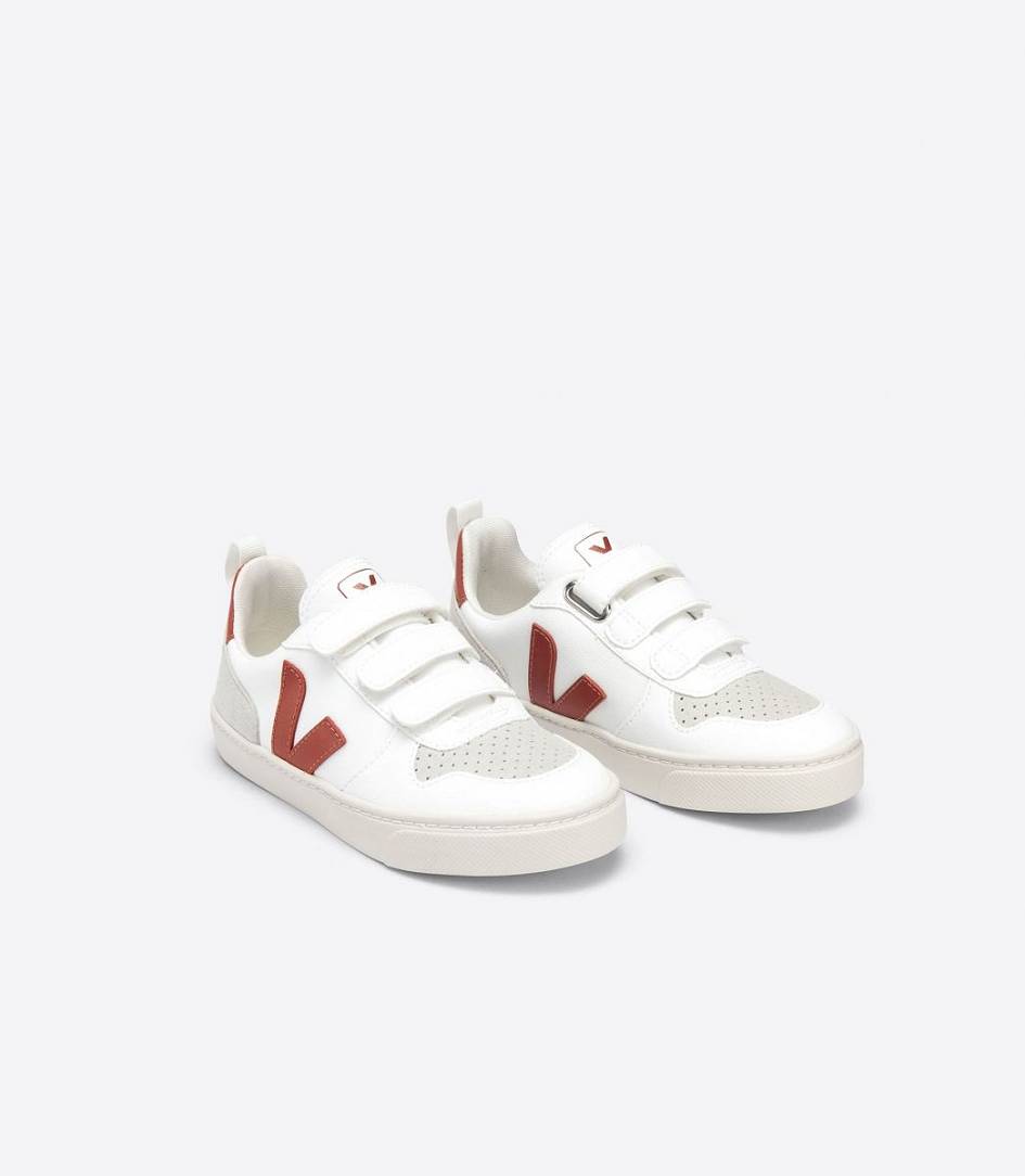 Veja V-10 Cwl Kids' Sneakers White Rouille | QMC657984