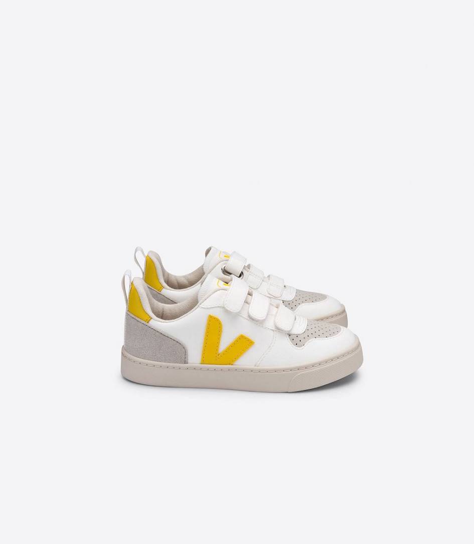 Veja V-10 Cwl Kids\' Trainers White Tonic | HQE806135