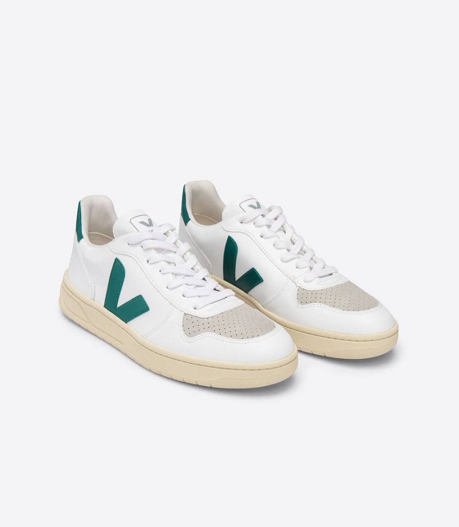 Veja V-10 Cwl Men's Sneakers White Brittany Butter Sole | SBC376901