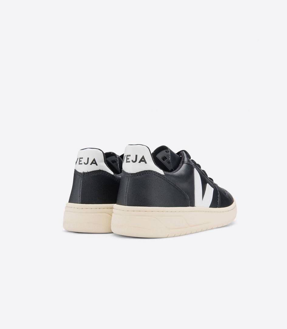 Veja V-10 Cwl Women's Sneakers Black White Butter Sole | KBG783406