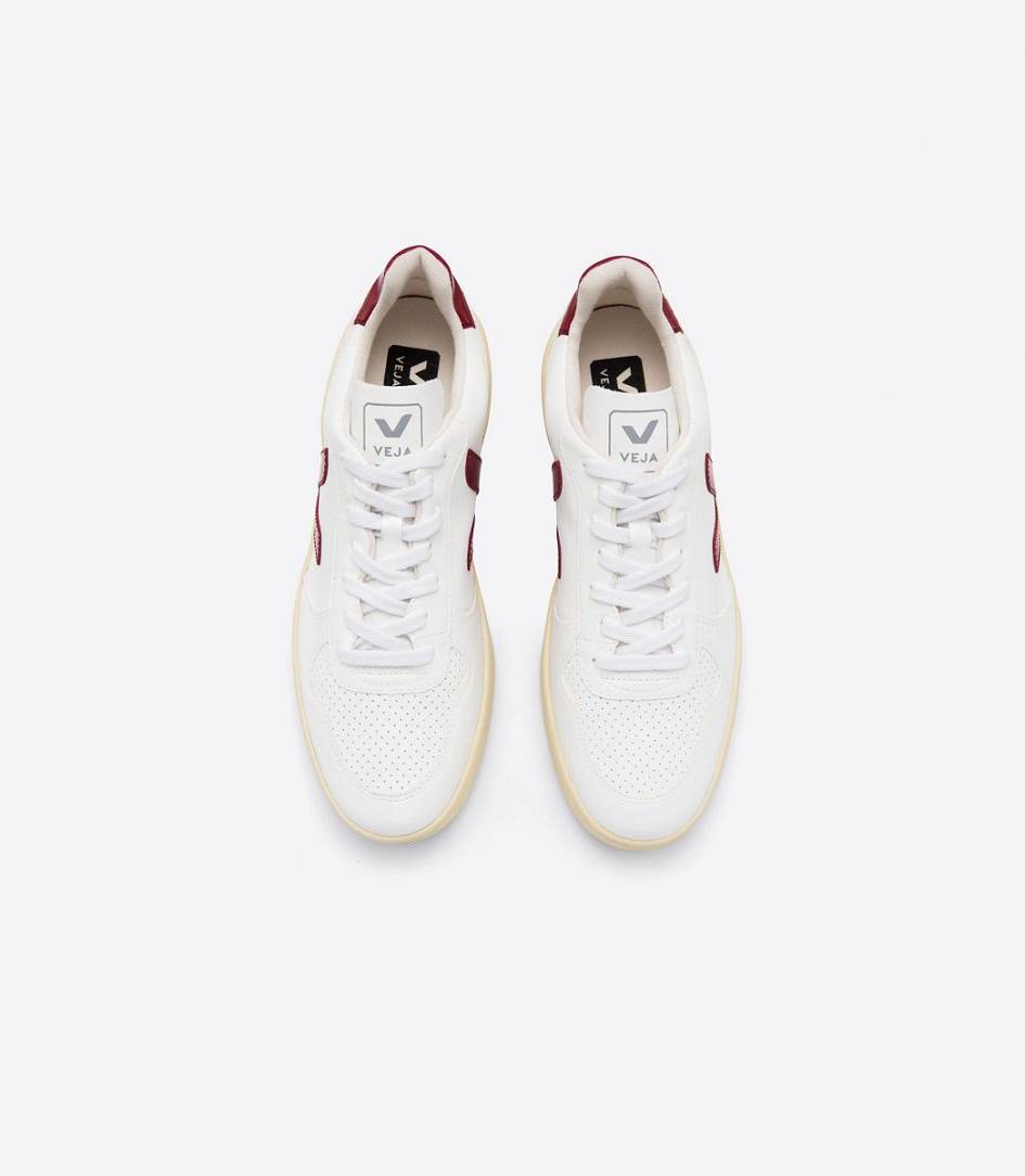 Veja V-10 Cwl Women's Sneakers White Marsala Butter Sole | YVI713405