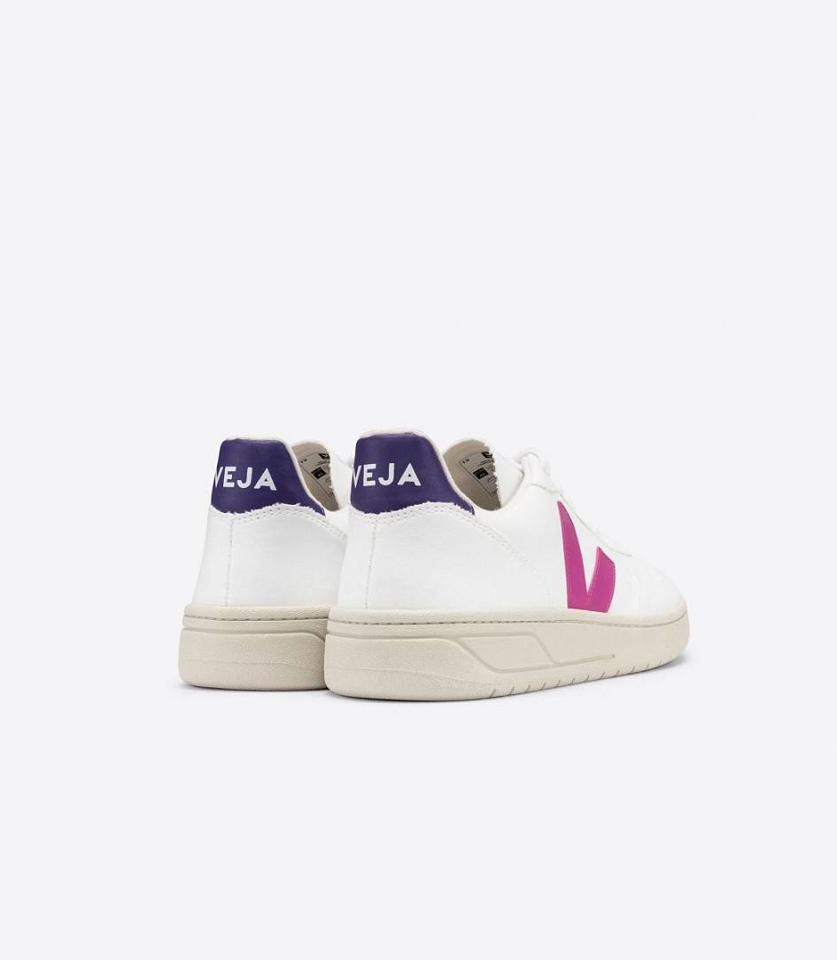 Veja V-10 Cwl Women's Sneakers White Ultraviolet Purple | YBX372108