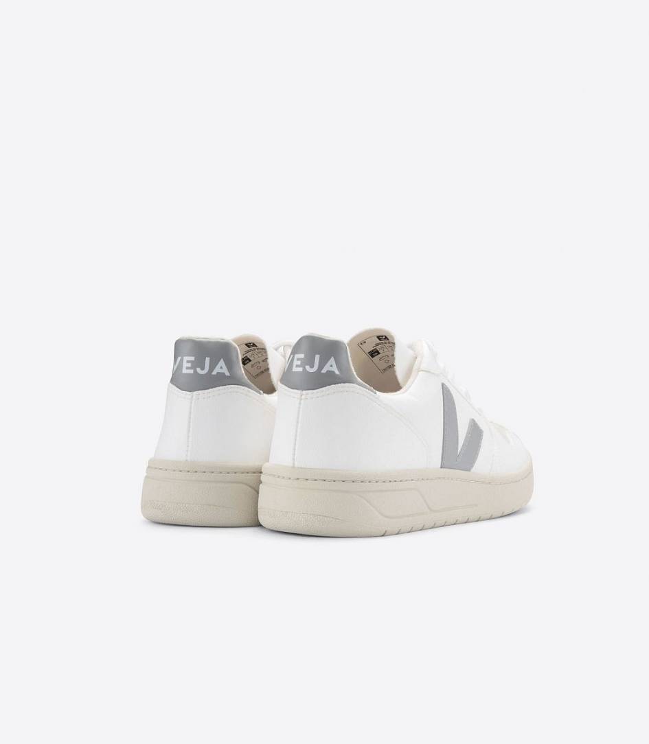 Veja V-10 Cwl Women's Trainers White Oxford Grey | CVB432597