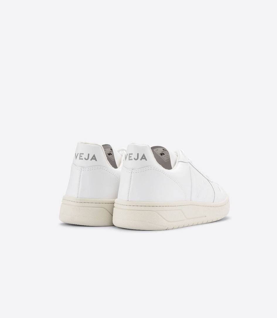 Veja V-10 Leather Men's Trainers White | YMC761089