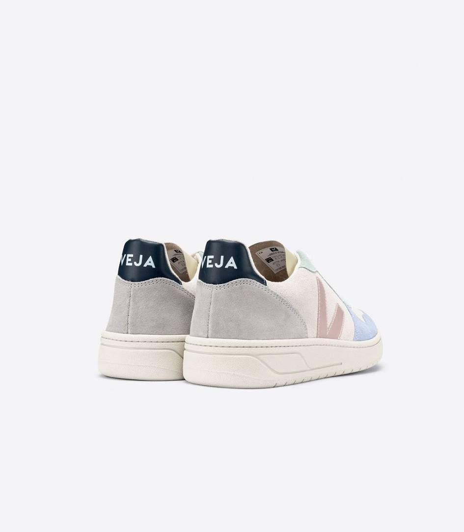 Veja V-10 Suede Women's Sneakers Multico Natural Babe | FBU320756